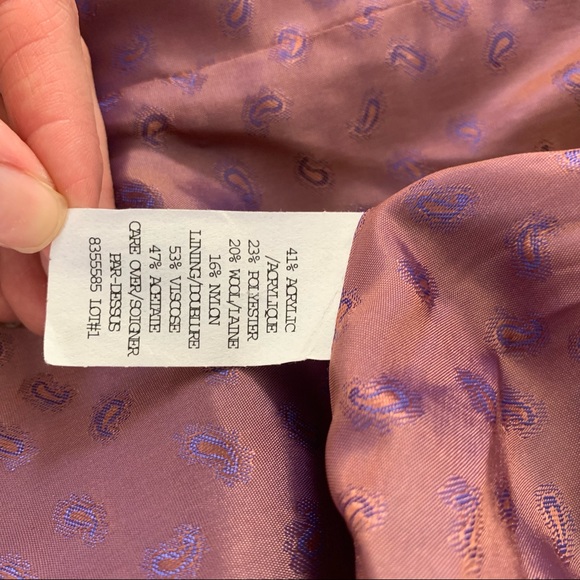 Cynthia Steffe Boucle Wool Mix Tweed Brown Jacket - Picture 5 of 7